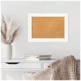 thumbnail image 3 of Amanti Art Natural Cork Board Framed Cabinet White Narrow Bulletin Board 21 in. x 15 in., 3 of 7