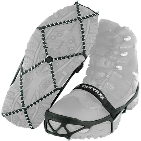Yaktrax Pro Traction Cleats for Walking, Jogging, or Hiking on Snow and Ice Small (Shoe Size: W 6. M Cleats