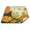 Lies On The Grass, variant on Outdoor Blanket For Camping Water Proof Quilted Picnic Mat 78'x78' Light Blue Background