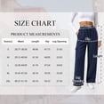 thumbnail image 3 of TEMOFON Womens Cargo Sweatpants Wide Leg Baggy Loose Elastic Drawstring Pants Casual Athletic Joggers with 4 Pockets, 3 of 11
