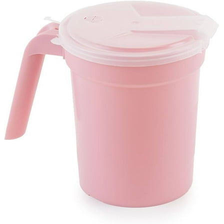 Medegen Medical Bedside Pitcher 28 oz Port and Translucent Lid Bedside Polypropylene Pitcher