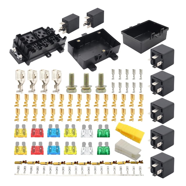 Fusible De 21 Vías, Soportes De Relé De 7 Ranuras Para Remolque De Vehículos De Automóviles