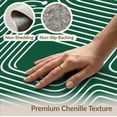 thumbnail image 6 of ODIKA 4'x6' Dark Green Circuit Washable Area Rug Modern Geometric Flatwoven Design With Intricate Line Motifs Pet Friendly, Non-Shedding for Bedroom, Reading Nook, 6 of 7