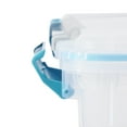Sterilite 80Qt Clear Plastic Stackable Storage Bin w/ Gasket Latch Lid