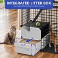 thumbnail image 4 of ModFusion 3-Level Metal Cat Cage with Litter Box – Spacious Indoor Playpen for Cats & Small Pets, Easy Assembly, Durable & Comfortable, 4 of 10