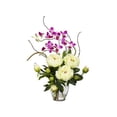 thumbnail image 3 of Peony & Orchid Silk Flower Arrangement, 3 of 3