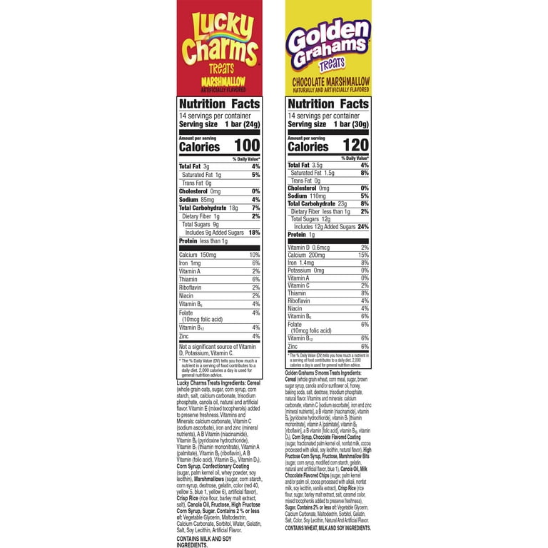 Lucky Charms Breakfast Cereal Treat Bars, Snack Bars, Value Pack, 16 ct