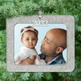 thumbnail image 2 of Expressly Yours! 2022 Picture Frame Christmas Ornament with Magnetic Glitter and Non-Glare Photo Protector, Horizontal Silver, 3-Pack, 2 of 6