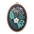 thumbnail image 2 of de con , de para colgar hogar, manualidades de bricolaje con aro, florales, adultos, , Hoja perfecl Kits de punto de cruz, 2 of 8