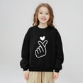 thumbnail image 2 of Gelikeya Oversized Girls Sweatshirt Valentines Day Crew Neck Funny Sweatshirts Trendy Oversized Loose Winter Clothes & 4-6 Years, 2 of 5