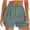 Light Green #12, variant on Women's Wide Leg Dress Casual Summer High Waisted Pleated Shorts with Pockets for Business Work S