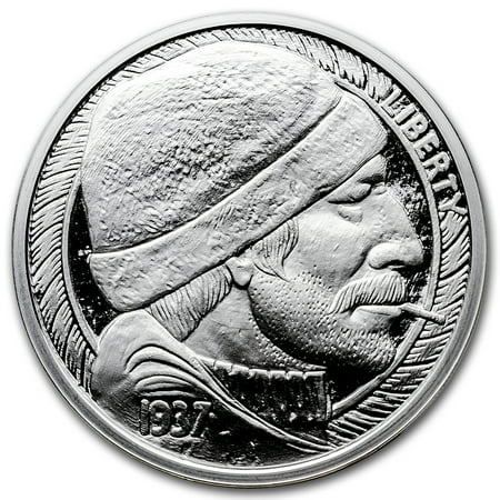 Replica Nickels - 1 oz Silver Round - Hobo Nickel Replica (The Fisherman)