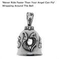 thumbnail image 5 of Guardian Bell Keychain - Angel Wing Knight Design For Motorcycle And Bike Riding, 5 of 5