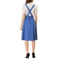 thumbnail image 3 of INSPIRE CHIC Women's Cute Suspender Skirt High Waist Overall Corset Skater Skirt Short Mini Dress XS Blue, 3 of 6