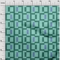 thumbnail image 3 of oneOone Velvet Aquamarine Green Fabric Geometric Sewing Craft Projects Fabric Prints By Yard 58 Inch Wide, 3 of 4