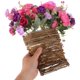 thumbnail image 5 of TEHAUX Cesta Colgante Con Flores Falsas Moradas Resistentes A Decoloración Para En Bodas Y Hogar, 5 of 6