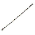 thumbnail image 3 of 925 Sterling Silver Round Baguette White Multicolor CZ Classic Tennis Bracelet, 3 of 4