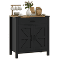 thumbnail image 1 of HOMCOM Buffet avec 1 Tiroir 1 Armoire de Rangement Buffet, Noir, 1 of 9