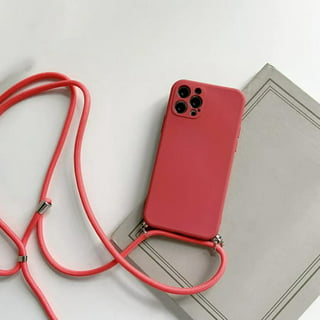 Crossbody Lanyard Cord Plating Love Heart Soft Case For iPhone 15 14 Pro  Max 13 12 11 XS XR 7 Plus SE3 MiNi Lens Protector Cover