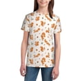 thumbnail image 2 of Honeii Cute Squirrel Fall Print Youth Short Sleeve T-Shirt,Boys Athletic Shirt,Quick Dry Short Sleeve Performance Moisture Wicking T Shirt, 2 of 6