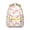 Yellow, variant on Marble Flamingo Elegant Backpack - Sophisticated Veined Pattern, Leather Bottom Protectors, Luxury Gift for Private School Attendees