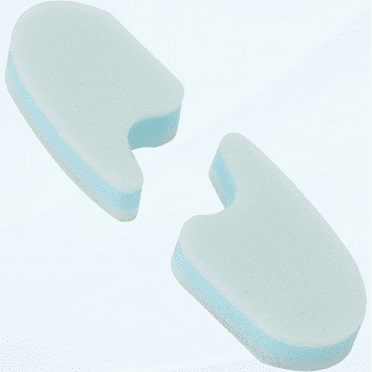 Breatheable Foam Toe Spacers Pain Relief Washable Reusable Sponge Toe Separators Bluefoot Care,Toe Foam,Chicris