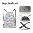 thumbnail image 6 of Easygdp Butterflies on Polka Dots Drawstring Backpack, Beach Sackpack, Travel Sackpack Lightweight for Sports, Gym, Travel, Swimming - Medium, 6 of 9