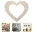 thumbnail image 2 of Kingtowag Unfinished Wooden Wreath Frame, 30cm Outer Diameter Heart Shape, Crafts Hanging Floral Hoop Garland, 2 of 8