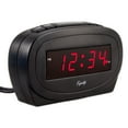 thumbnail image 3 of Equity Digital 0.60" Red LED Corded Electric Black Alarm Clock, 30228, 3 of 6