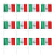 thumbnail image 2 of 12 Uds. Bandera éxico, bandera mexicana que la mano, pancarta pequeña de 21x14cm con Zulema Banderas que agitan de la mano, 2 of 8