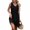 Black, variant on WTOBBY Women's Solid Color V-Neck Casual Beach Vacation Dress Vintage Sleeveless Splicing Dress for Summer Resort Wear and Coastal Getaways,Army GreenL