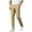 Khaki, variant on DDAPJ pyju Men's Chino Pants Slim Fit Casual Dress Pants Elastic Waist Tapered Golf Trousers with Pockets Khaki M