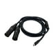 thumbnail image 5 of Cable de audio tipo C a doble XLR macho de 3 pines, resistente, portátil, ligero, de nailon trenzado para conectar teléfonos móviles y portátiles., 5 of 9
