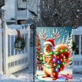 thumbnail image 3 of Christmas Garden Flag Winter Flag Candy Cane Holly Flower Garden Flag Candy Cane and Holly Design for Festive Outdoor Yard and Patio Lawn Decoration Banner, 3 of 5