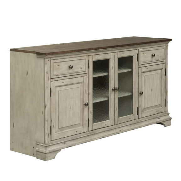 Morgan Creek White Entertainment TV Stand