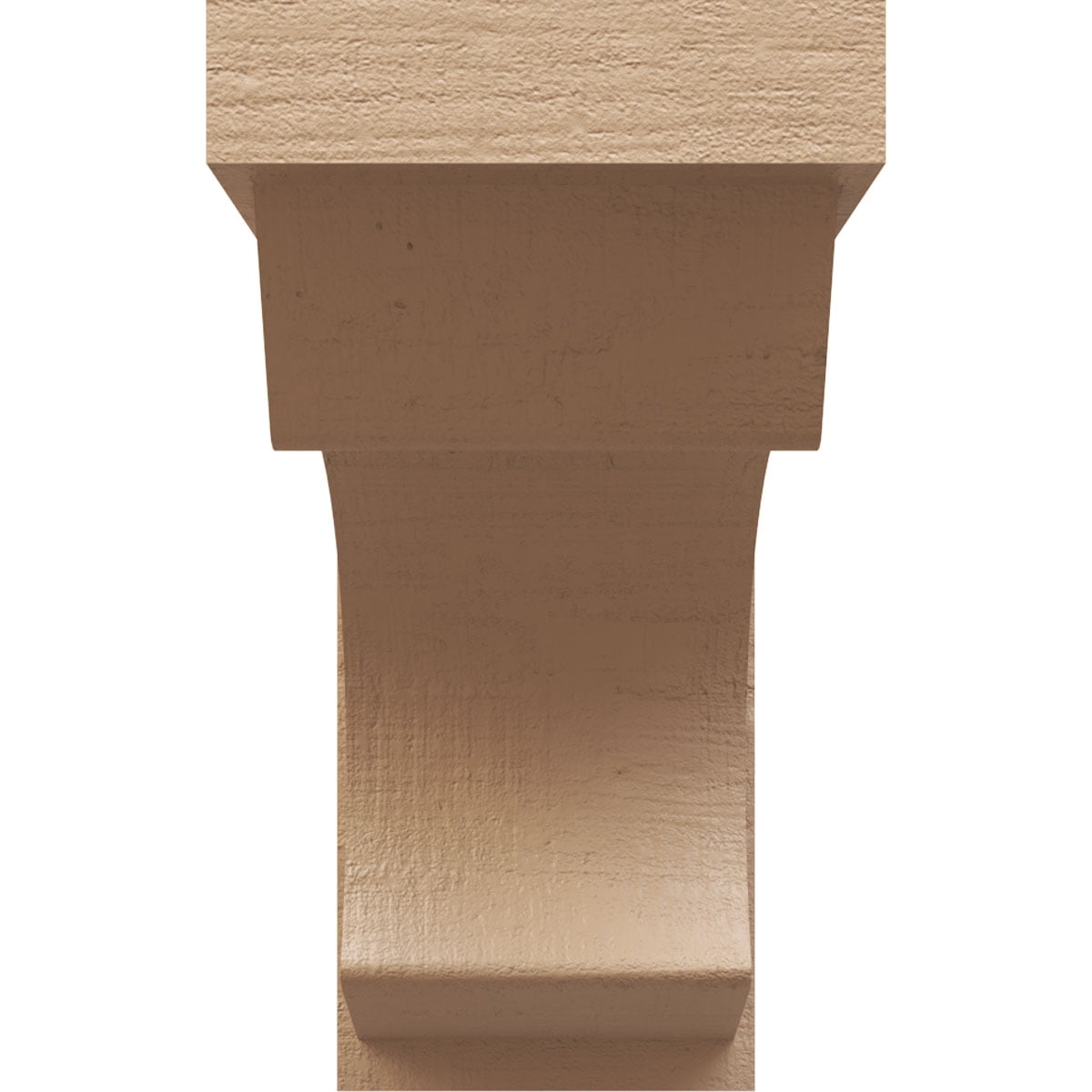 10"W x 30"D x 20"H Classic Emerson Rough Cedar Woodgrain TimberThane Corbel, Primed Tan