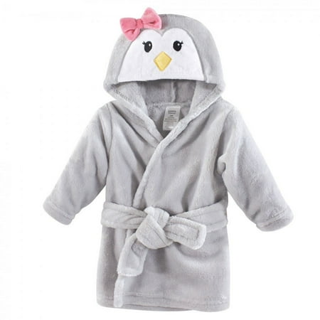 UPC: 0660168052725 | Luvable Friends Baby Girl Plush Bathrobe Girl Penguin 0-9M