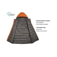 thumbnail image 5 of Mapamyumco Men’s Puffer Vest Lightweight with Hood, Water-Resistant Jacket Sleeveless for Hiking Ski Persimmon Orange 3XL, 5 of 7