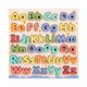 thumbnail image 1 of Rompecabezas de madera para niños con alfabeto y números, letras mayúsculas y minúsculas, para aprender el alfabeto, para niños y niñas de 3 años en adelante, 1 of 8