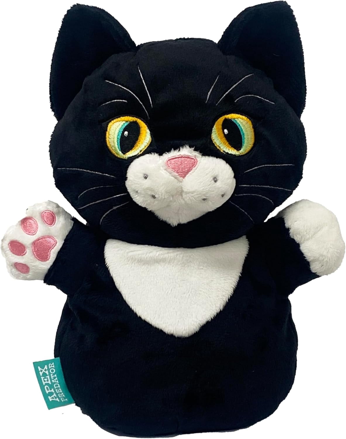 dinofactory Cat Golf Driver Headcover, Plush Kitten, Tuxedo