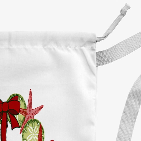 Simply Daisy SS Wreath 28 x 36 in Red Laundry Bag