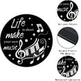 thumbnail image 3 of Music Vinyl Decor Records 1950s Hippie Vinyl Records for Crafts PVC Waterproof Wall Decoration Retro Aesthetic Records 50's Music Party Bar Coffee 11.8Inch-Life Is Short Make Your Own Music DIY, 3 of 8