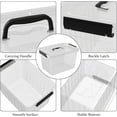 thumbnail image 2 of Cand 20 quart clear latching tote, 4 packs plastic storage boxes for organising, 2 of 7