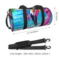 thumbnail image 2 of KLL Tropical Flamingo Summer Duffle Bag For Men Women Sport Gym Fitness Tote Travel Training Workout Basketball Football Weekender, 2 of 6