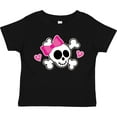thumbnail image 3 of Inktastic Valentine Holiday Girls Skull Girls Toddler T-Shirt, 3 of 5