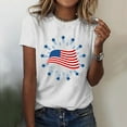 thumbnail image 2 of HEILAU 4th of July Shirts for Women Independence Day American Flag Graphic Tees Loose Fit Summer Tops Short Sleeve Patriotic T Shirt, 2 of 4
