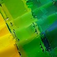 thumbnail image 5 of Manfei Kawaii Rainbow Blackout Curtains, Graffiti Printing Blocks Window Curtains Pack of 2 (38x45 Each), Yellow Green Red, 5 of 6