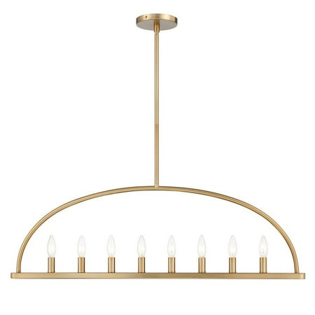 

Crystorama Lighting ABB-3007-VG Abbott - 8 Light Chandelier Vibrant Gold Finish