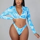 thumbnail image 4 of Traje de Baño de Dos Piezas Con Estampado de Bikini Para Mujer Traje de Baño Traje de Baño Conjunto de Ropa de Playa Odeerbi ODB120253, 4 of 9