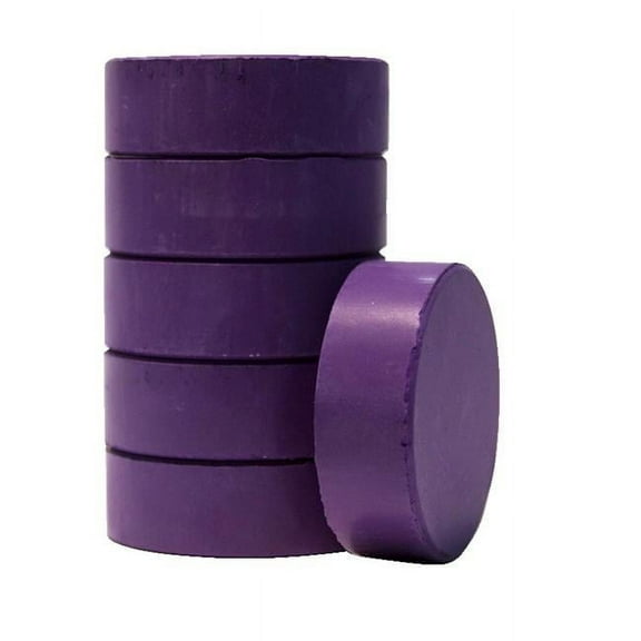 Large Tempera Cakes, 2.25 x 11-16 in., Violet - Pack of 6